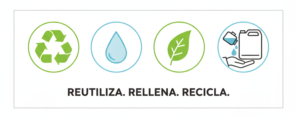 Reutiliza, rellena, recicla